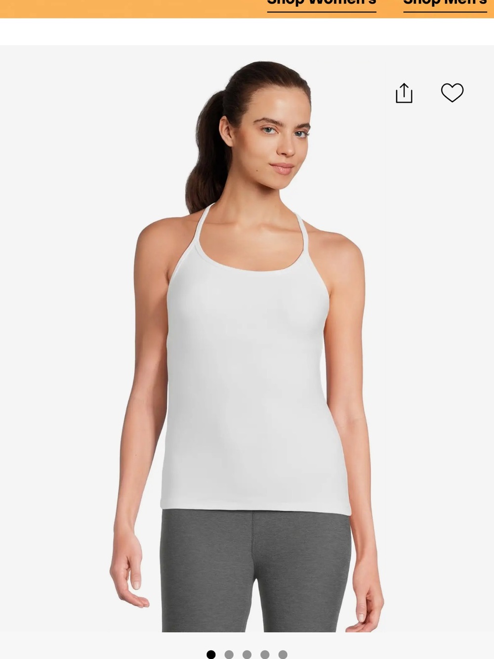 Beyond Yoga White Racerback Tank